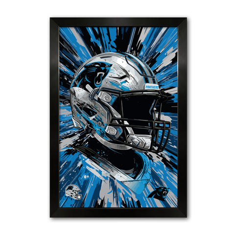 Carolina Panthers<br>Hyper Helmet Print