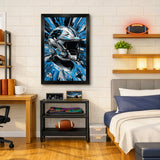Carolina Panthers<br>Hyper Helmet Print