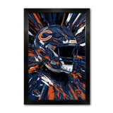Chicago Bears<br>Hyper Helmet Print