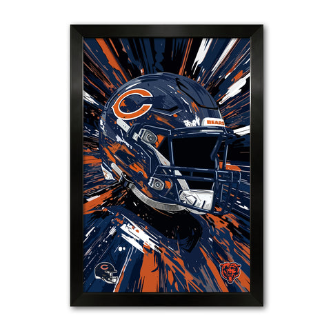 Chicago Bears<br>Hyper Helmet Print