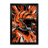Cincinnati Bengals<br>Hyper Helmet Print