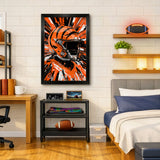 Cincinnati Bengals<br>Hyper Helmet Print