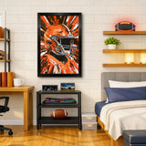 Cleveland Browns<br>Hyper Helmet Print