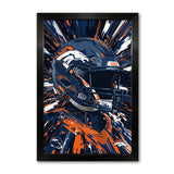 Denver Broncos<br>Hyper Helmet Print