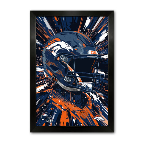 Denver Broncos<br>Hyper Helmet Print