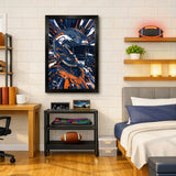 Denver Broncos<br>Hyper Helmet Print