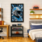 Detroit Lions<br>Hyper Helmet Print