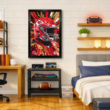 Kansas City Chiefs<br>Hyper Helmet Print