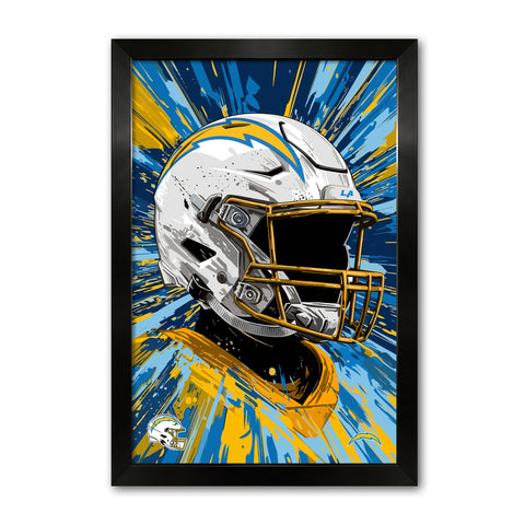 Los Angeles Chargers<br>Hyper Helmet Print
