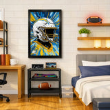 Los Angeles Chargers<br>Hyper Helmet Print