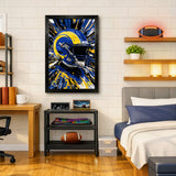 Los Angeles Rams<br>Hyper Helmet Print