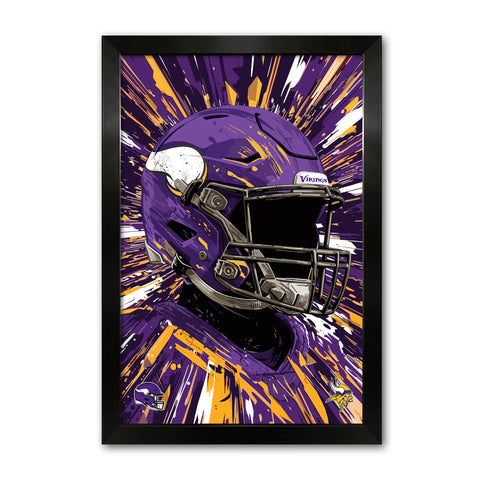 Minnesota Vikings<br>Hyper Helmet Print