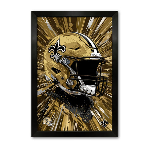 New Orleans Saints<br>Hyper Helmet Print