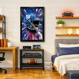 New York Giants<br>Hyper Helmet Print