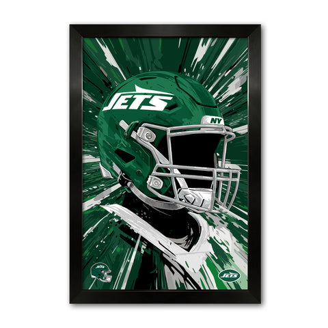 New York Jets<br>Hyper Helmet Print