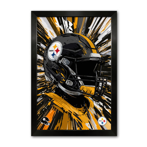 Pittsburgh Steelers<br>Hyper Helmet Print