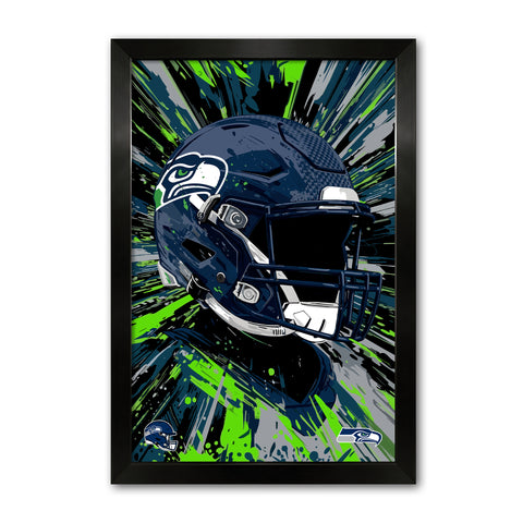 Seattle Seahawks<br>Hyper Helmet Print