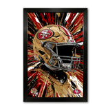 San Francisco 49ers<br>Hyper Helmet Print