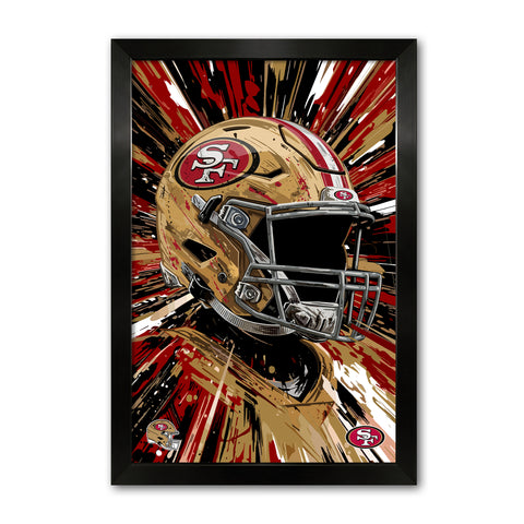 San Francisco 49ers<br>Hyper Helmet Print