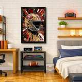 San Francisco 49ers<br>Hyper Helmet Print