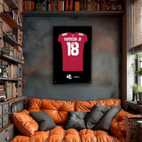 Arizona Cardinals<br>Marvin Harrison Jr Jersey Print