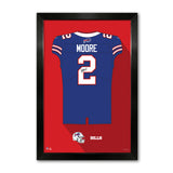 Buffalo Bills<br>DJ Moore Jersey Print