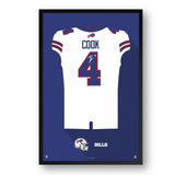 Buffalo Bills<br>James Cook Jersey Print