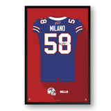 Buffalo Bills<br>Matt Milano Jersey Print