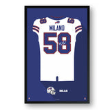 Buffalo Bills<br>Matt Milano Jersey Print