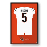 Cincinnati Bengals<br>Tee Higgins Jersey Print