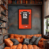 Cleveland Browns<br>Shedeur Sanders Jersey Print