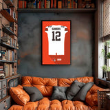 Cleveland Browns<br>Shedeur Sanders Jersey Print
