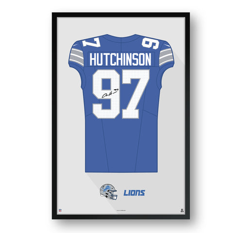 Detroit Lions<br>Aidan Hutchinson Jersey Print