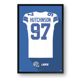 Detroit Lions<br>Aidan Hutchinson Jersey Print