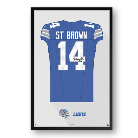 Detroit Lions<br>Amon-Ra St. Brown Jersey Print