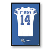 Detroit Lions<br>Amon-Ra St. Brown Jersey Print