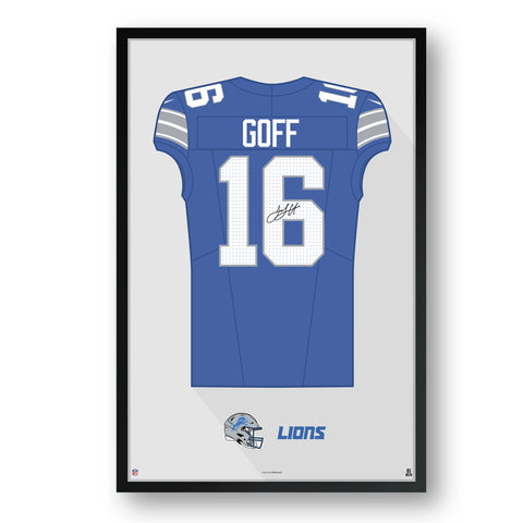 Detroit Lions<br>Jared Goff Jersey Print