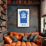 Detroit Lions<br>Jared Goff Jersey Print