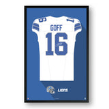 Detroit Lions<br>Jared Goff Jersey Print