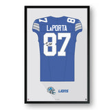 Detroit Lions<br>Sam LaPorta Jersey Print