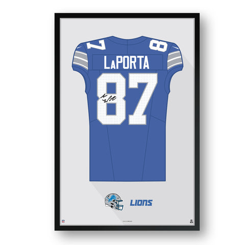 Detroit Lions<br>Sam LaPorta Jersey Print