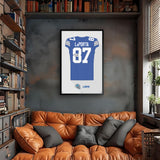 Detroit Lions<br>Sam LaPorta Jersey Print