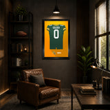 Green Bay Packers<br>Matthew Golden Jersey Print