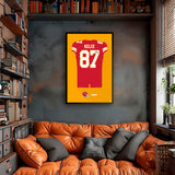 Kansas City Chiefs<br>Travis Kelce Jersey Print