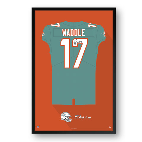 Miami Dolphins<br>Jaylen Waddle Jersey Print