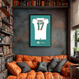 Miami Dolphins<br>Jaylen Waddle Jersey Print
