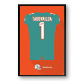 Miami Dolphins<br>Tua Tagovailoa Jersey Print