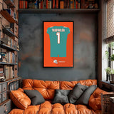 Miami Dolphins<br>Tua Tagovailoa Jersey Print