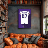 Minnesota Vikings<br>Tj Hockenson Jersey Print