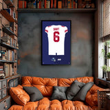 New York Giants<br>Jaxson Dart Jersey Print